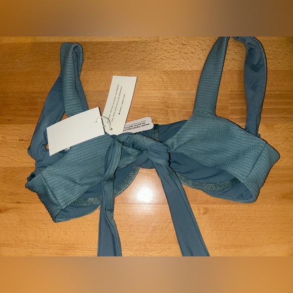 L*SPACE Nikita Bikini Top Swim Slated Glass Size M - Picture 5 of 6